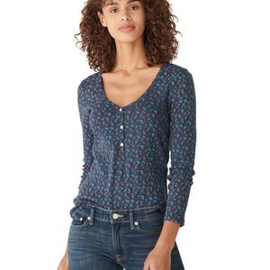 Lucky Brand Pointelle Henley